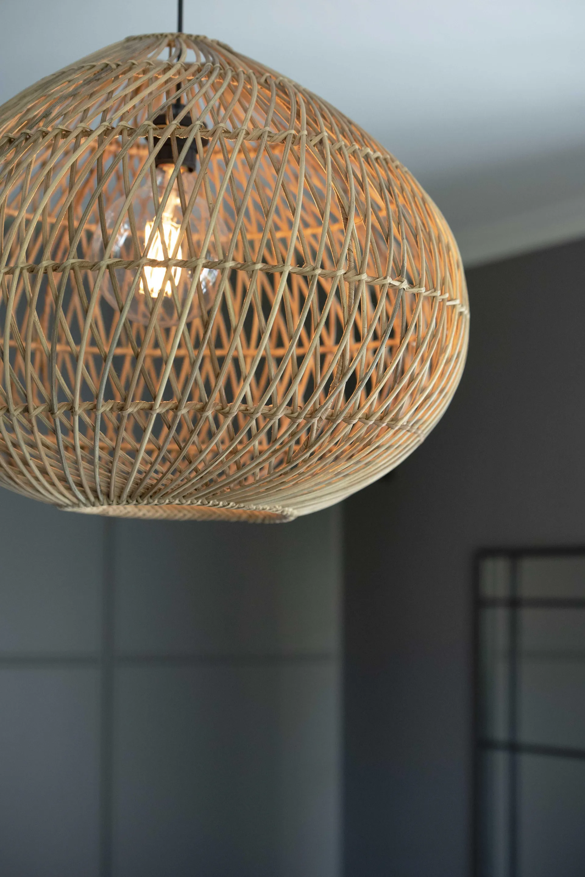 Karen Pendelleuchte Rattan, Ø70cm PR Home
