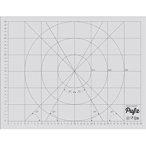 Backpapier 33x43 cm, Weiß Pufz