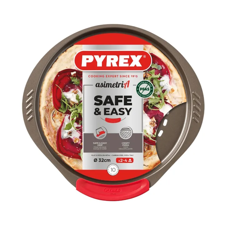 Pyrex Asimetria Pizzaplattform - Silikon, rund - Pyrex