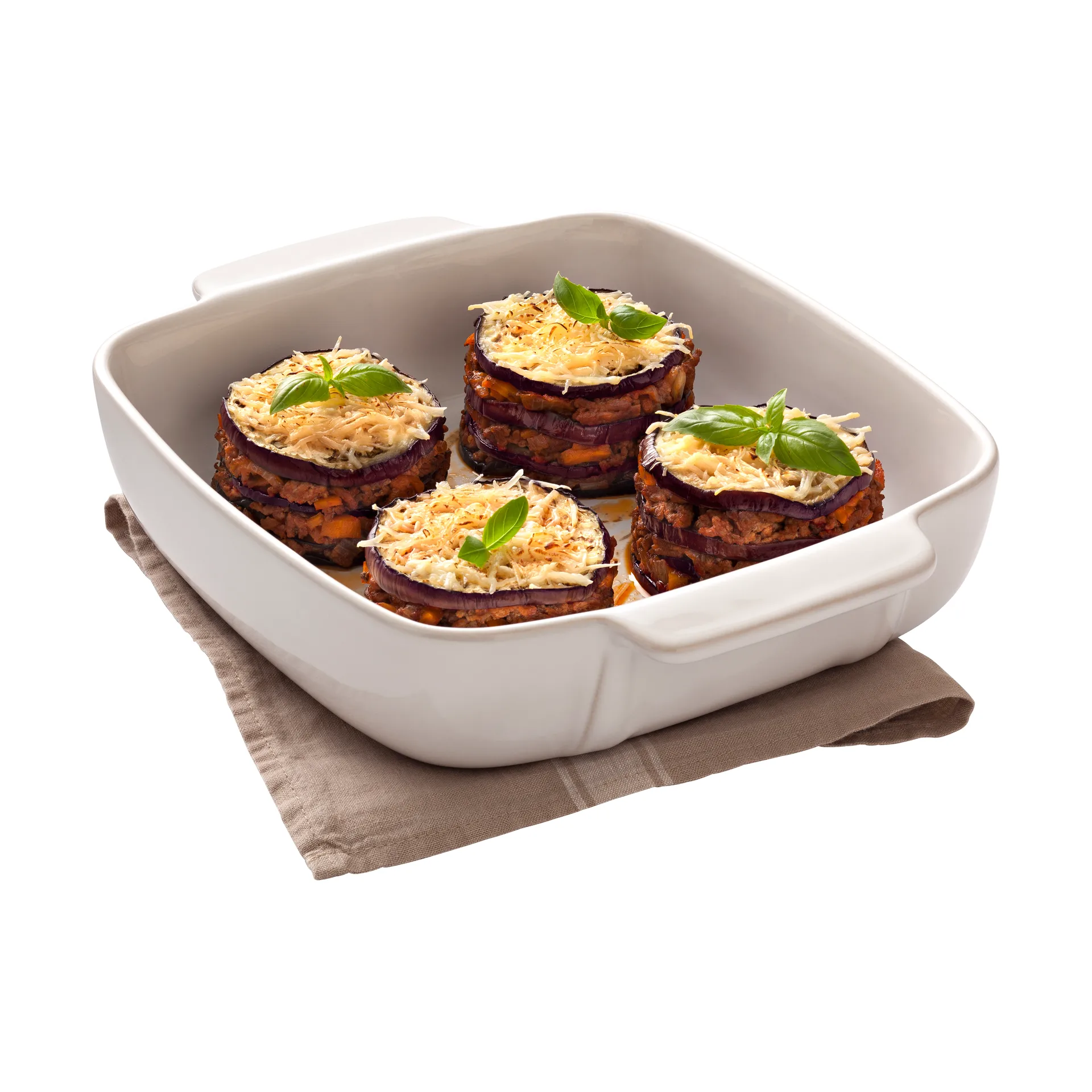 Pyrex quadratische Keramikplatte weiß, 22x22 cm Pyrex