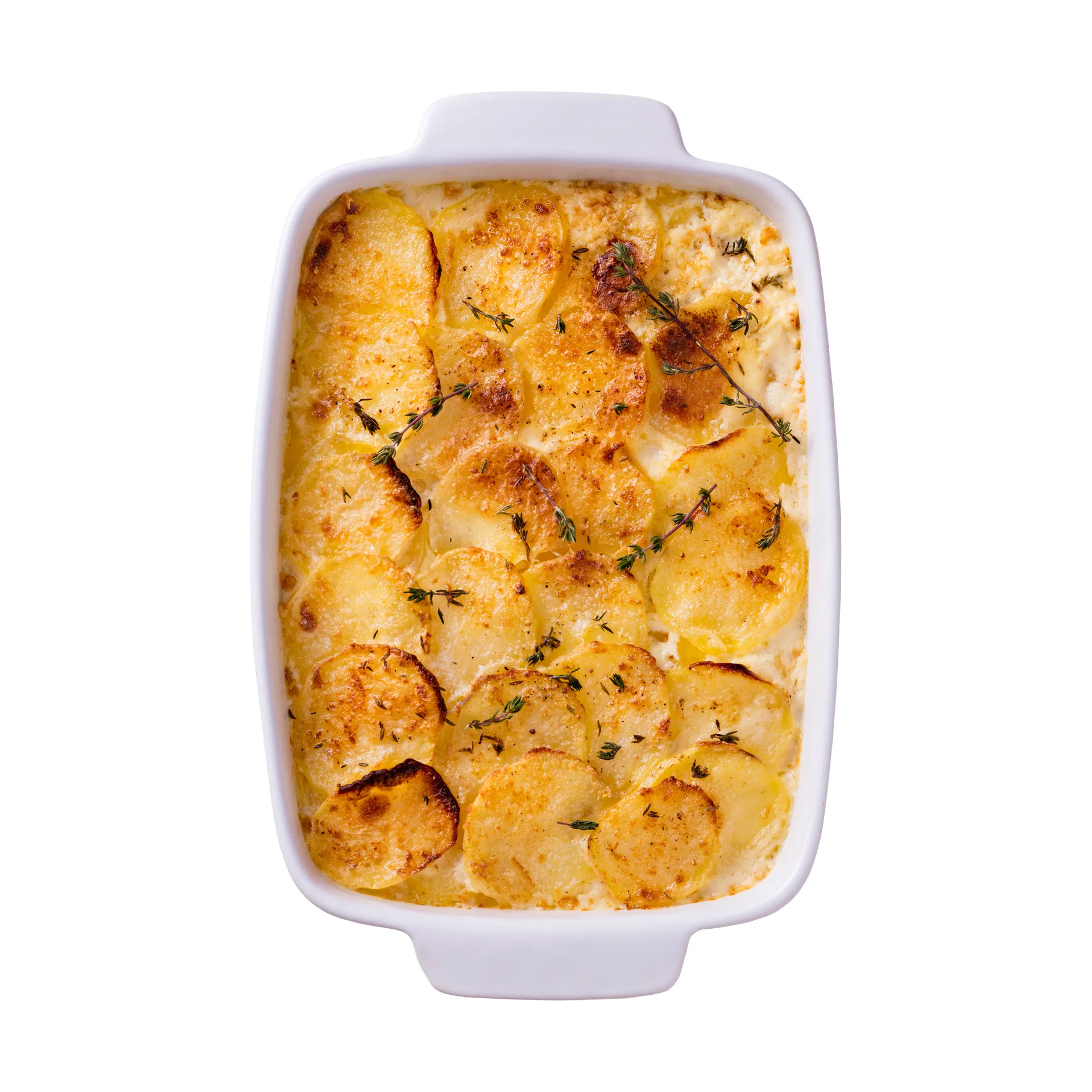 Pyrex rechteckige Keramikplatte weiß, 35x25 cm Pyrex