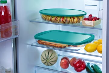 Rechteckige Glasdose mit Deckel - 40x27x7 cm - Pyrex