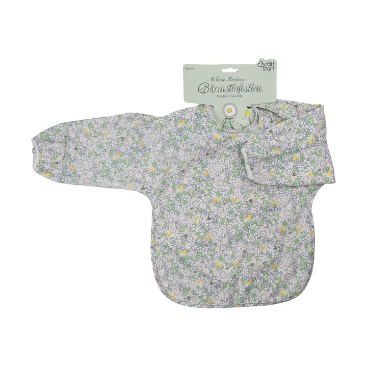 Elsa Beskow Blomsterfesten Lätzchen mit Ärmeln - Multi - Rätt Start