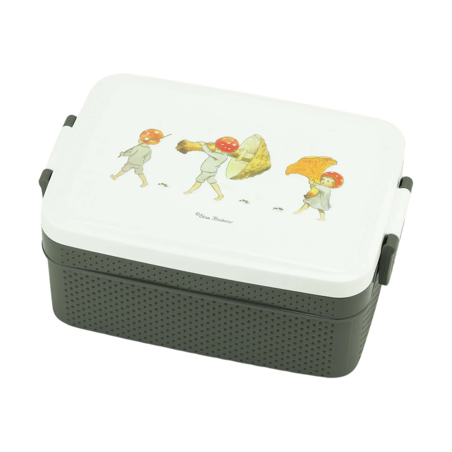 Elsa Beskow Tomtebobarnen Lunchbox 8x18,5 cm, Braun-weiß Rätt Start