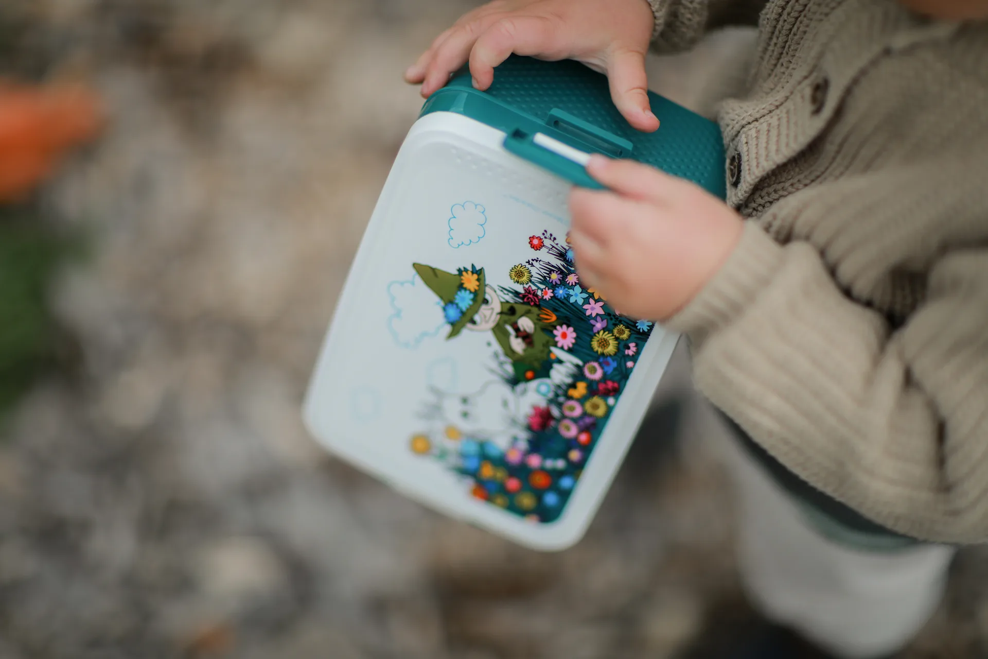 Mumin Äng Lunchbox 12x18,5 cm, Grün Rätt Start