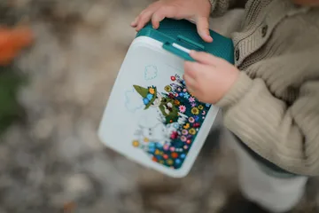 Mumin Äng Lunchbox 12x18,5 cm - Grün - Rätt Start