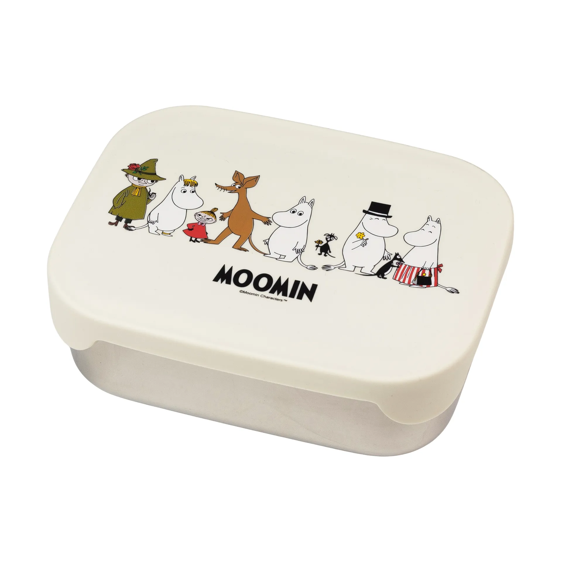 Mumin Family Metall-Lunchbox 13x17 cm, Beige Rätt Start