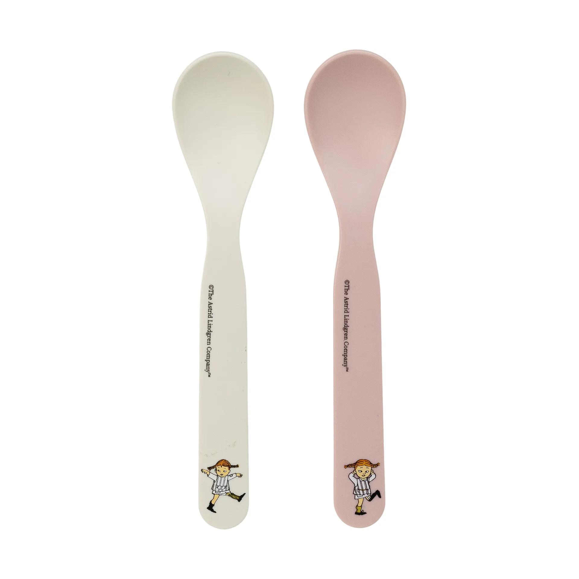 Pippi Circus Löffel 2-Pack, Rosa-weiß Rätt Start