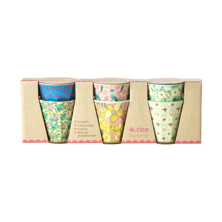Rice Espressotasse Melamin 8 cl 6er-Pack - Show youre true colors - RICE