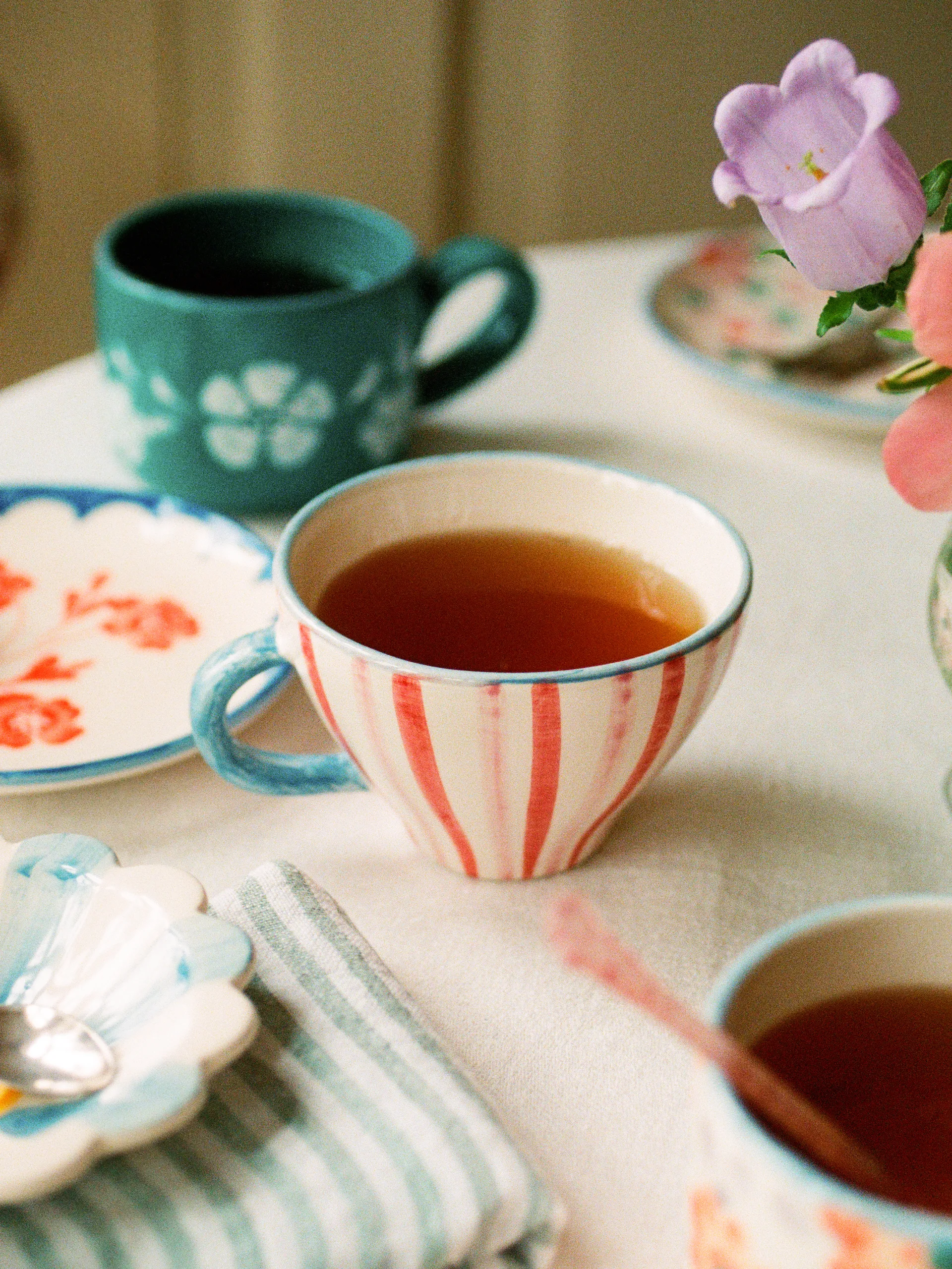 Rice Keramik Teetasse, Stripes RICE