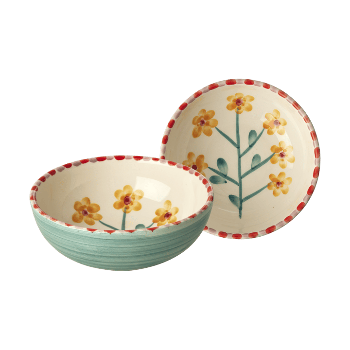 Rice Keramikschale 35 cl, Yellow Flower-jade RICE