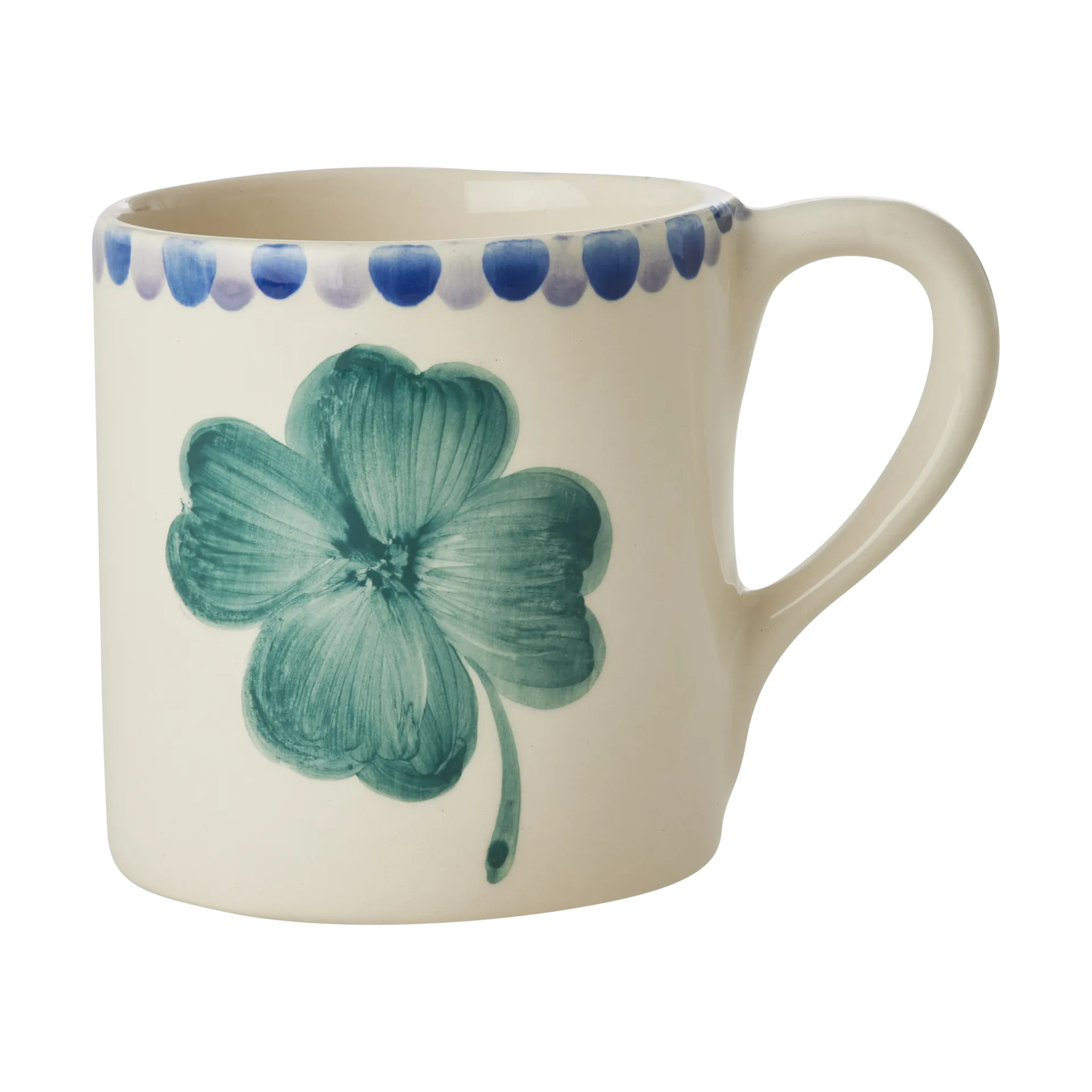 Rice Keramiktasse 42 cl, Good Luck Clover RICE