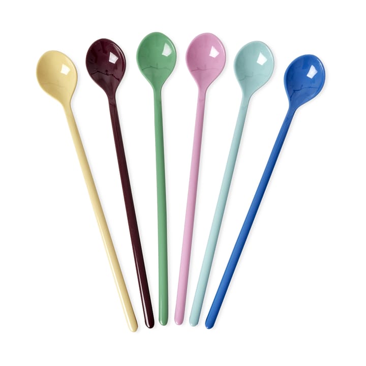 Rice Löffel Lang Melamin 6er Pack - Show youre true colors - RICE
