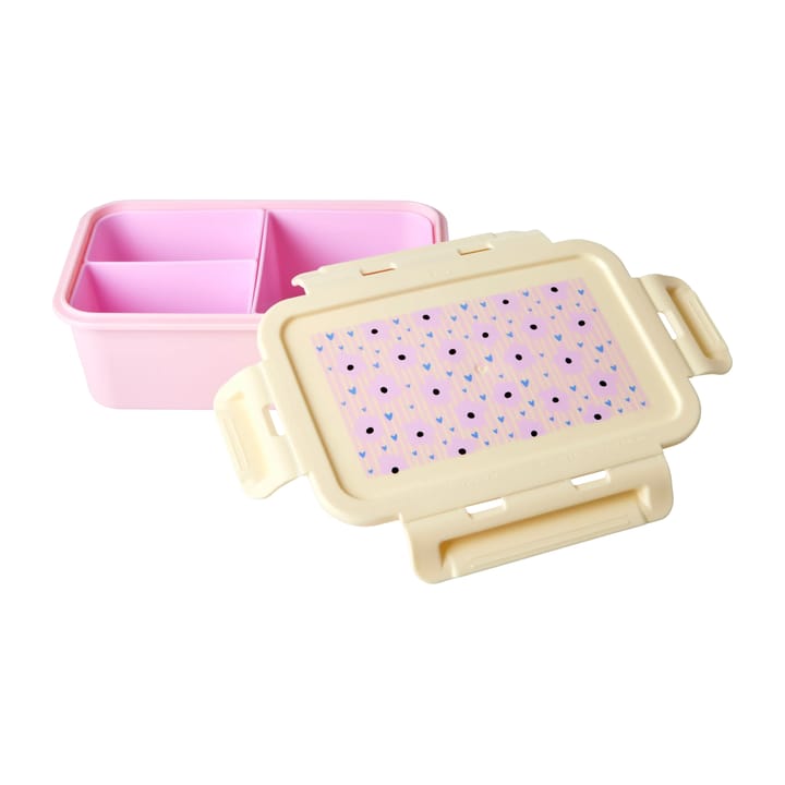 Rice Lunchbox mit 3 Fächern - Flowers-pink - RICE