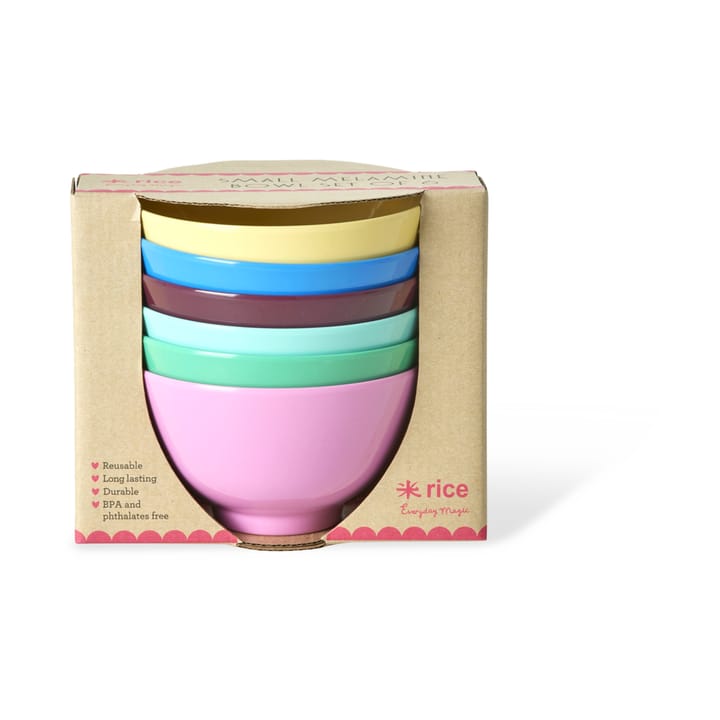 Rice Melamin Schale small 30 cl 6er-Pack - Show youre true colors - RICE