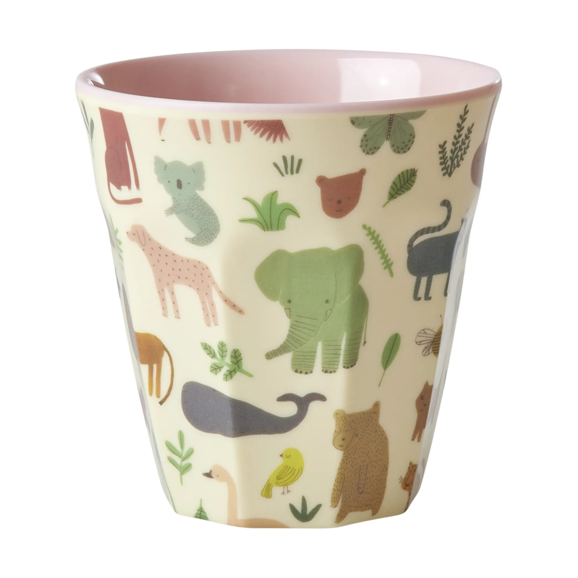 Rice Melaminbecher medium, Sweet Jungle Print-Soft Pink RICE