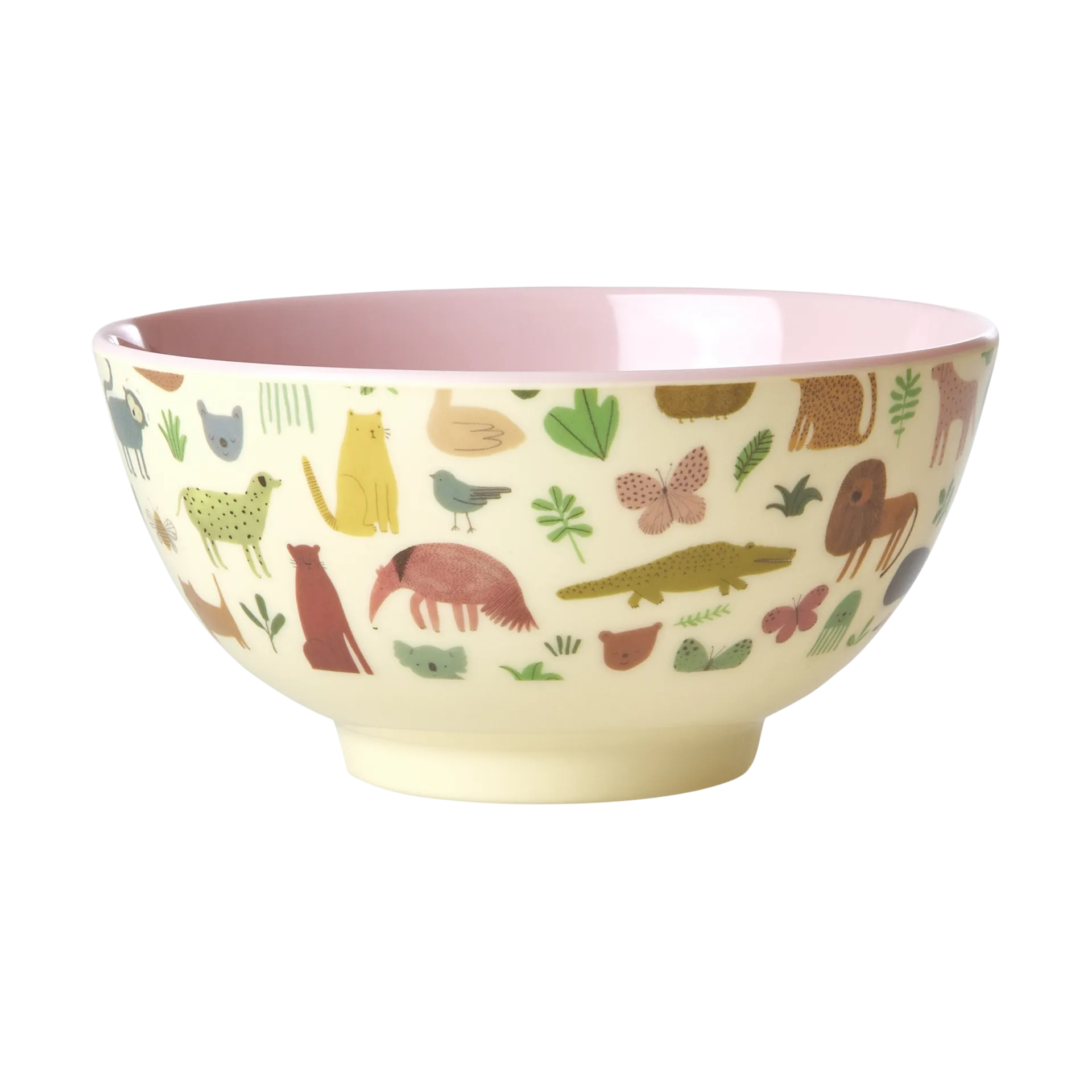 Rice Melaminschale medium, Sweet Jungle Print-Soft Pink RICE