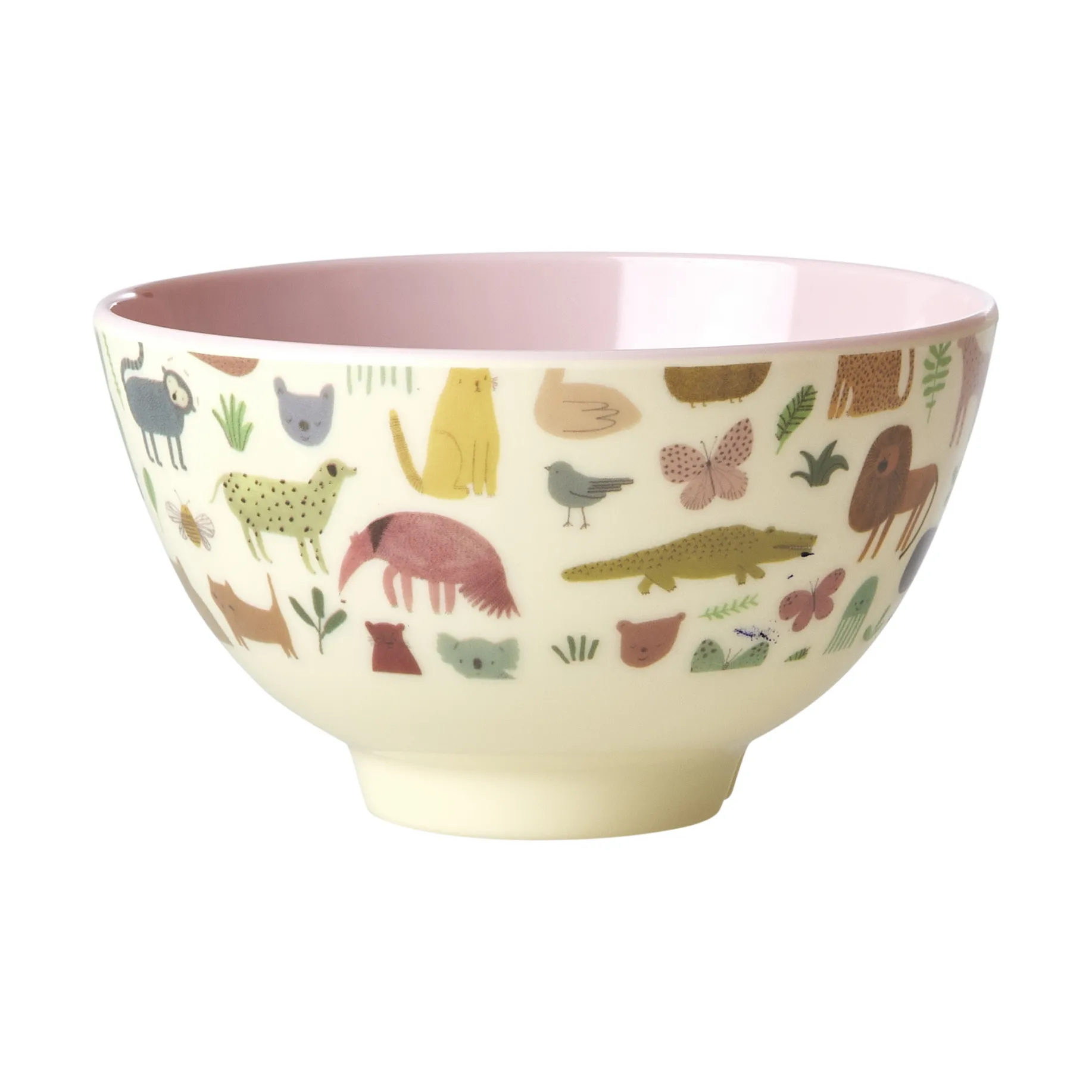 Rice Melaminschale small, Sweet Jungle Print-Soft Pink RICE