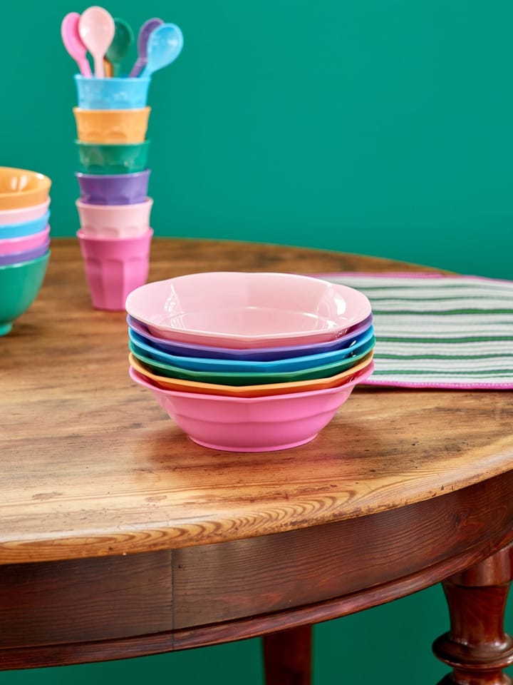 Rice Suppenteller Melamin Ø19 cm 6 Teile, Multicolor RICE