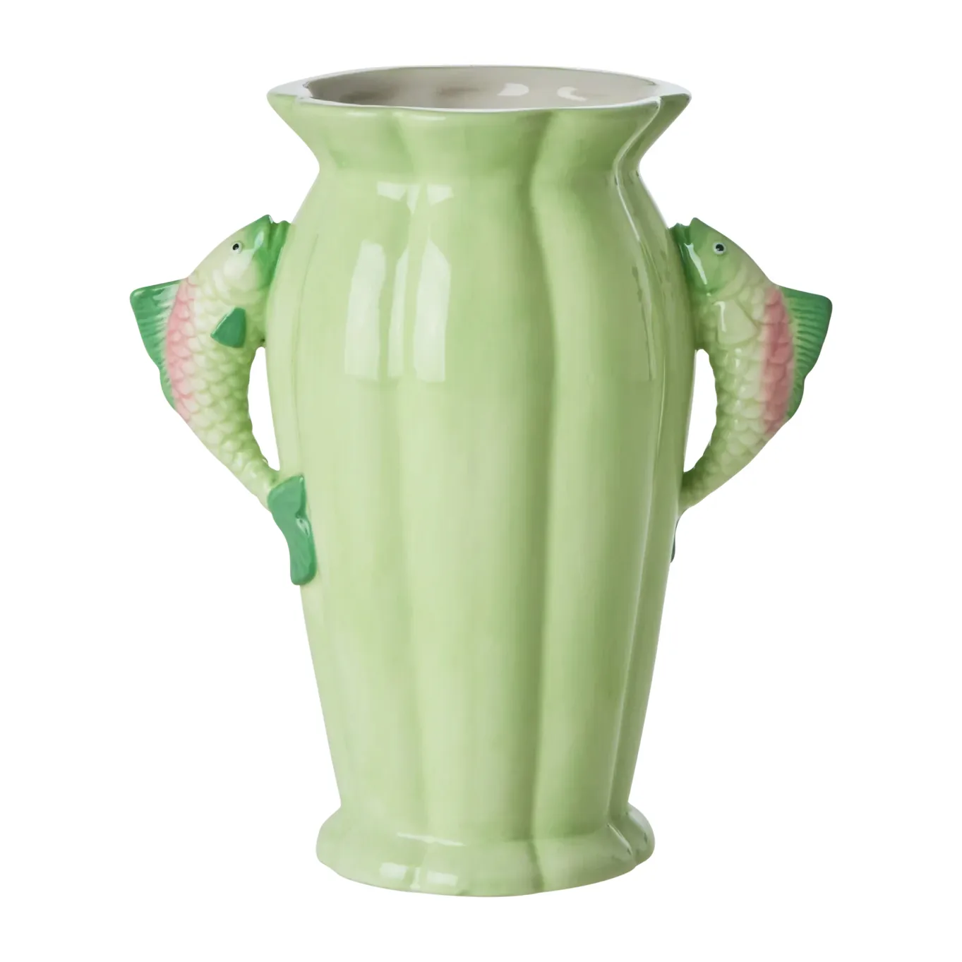 Rice Vase Fisch 20cm, Green RICE
