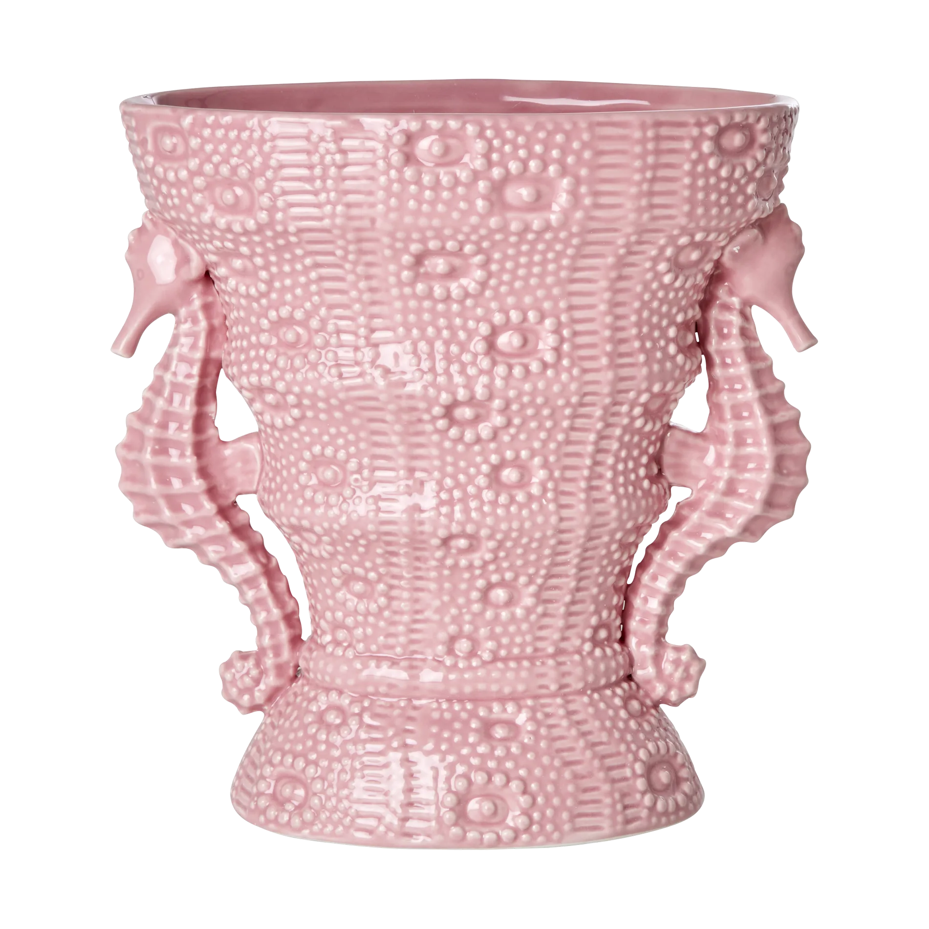 Rice Vase seahorse large 25 cm, Pink RICE