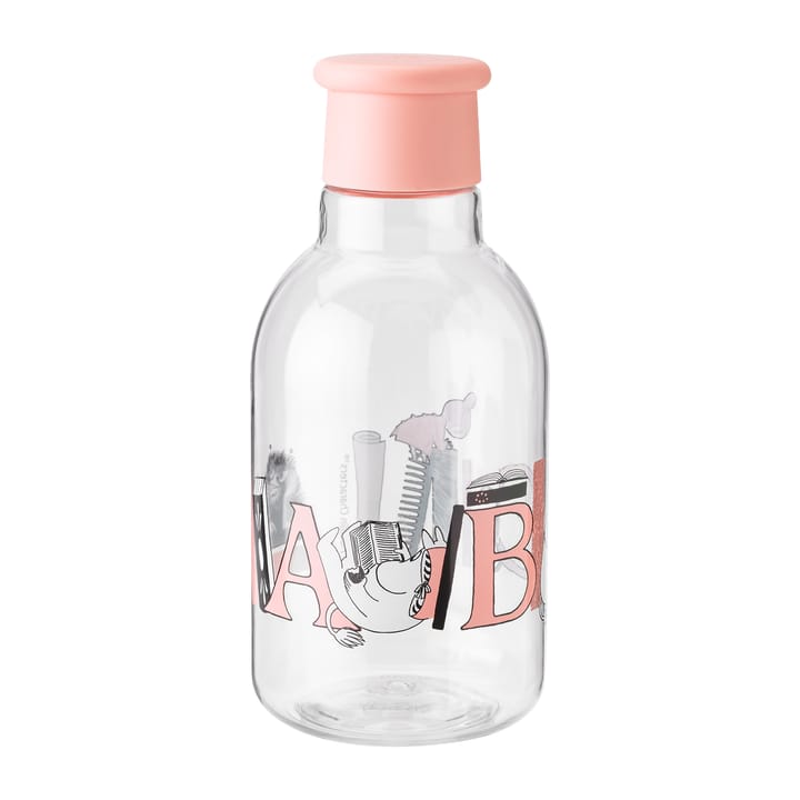 DRINK-IT Moomin ABC Wasserflasche 0,5 Liter, Salmon RIG-TIG