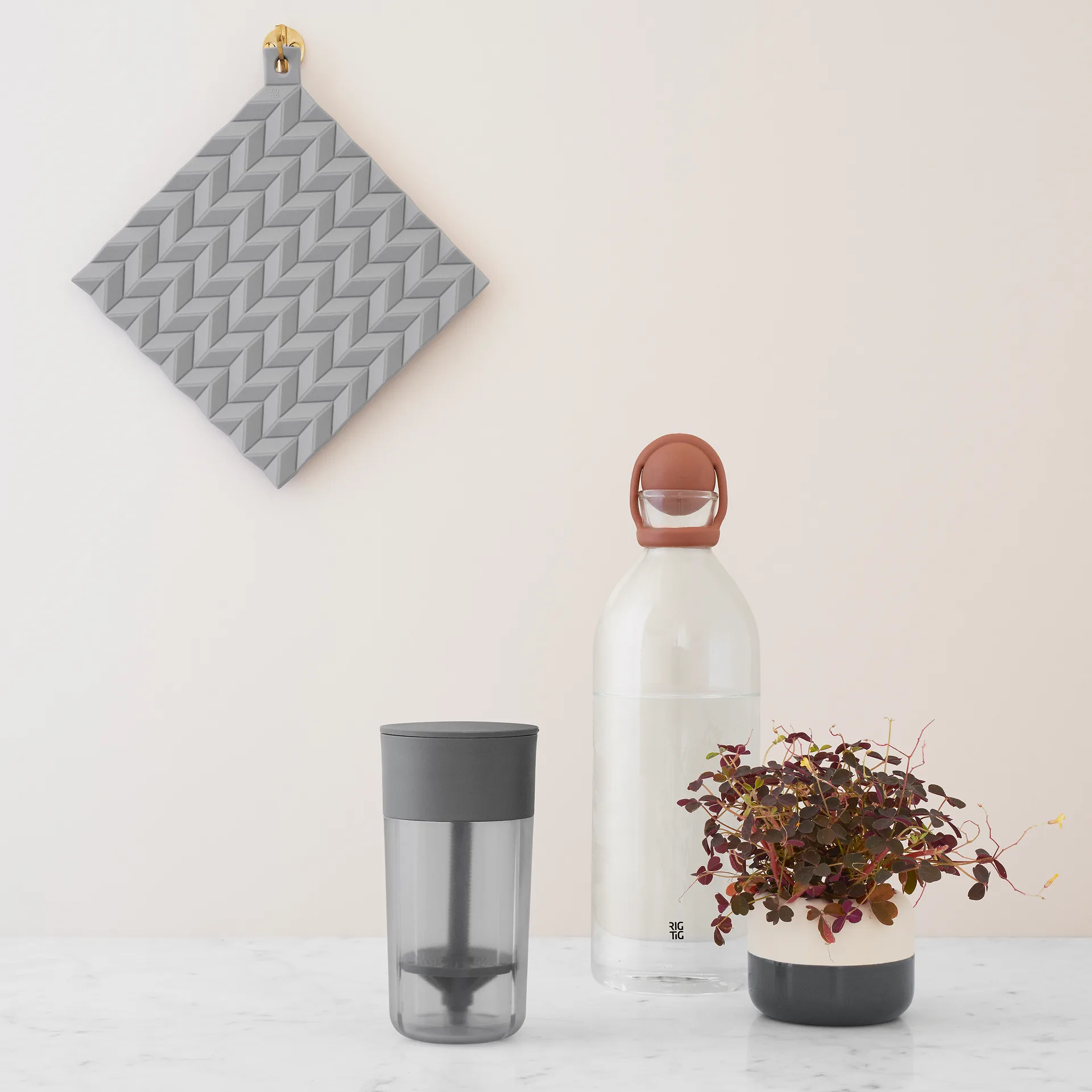 HOLD-ON Topflappen 2er Pack, Grau RIG-TIG