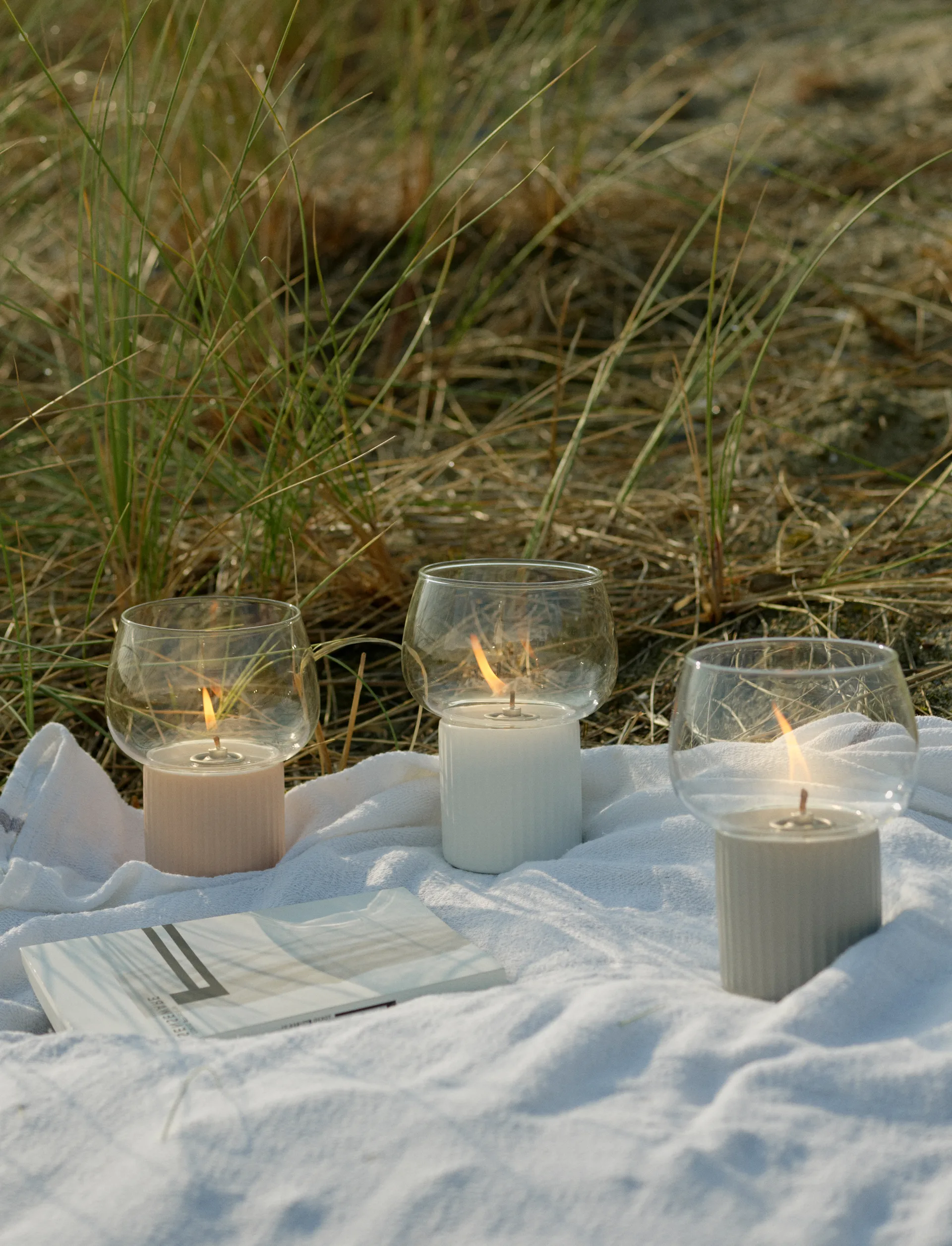 HYGGE hurricane Öllampe 16 cm, Grey RIG-TIG