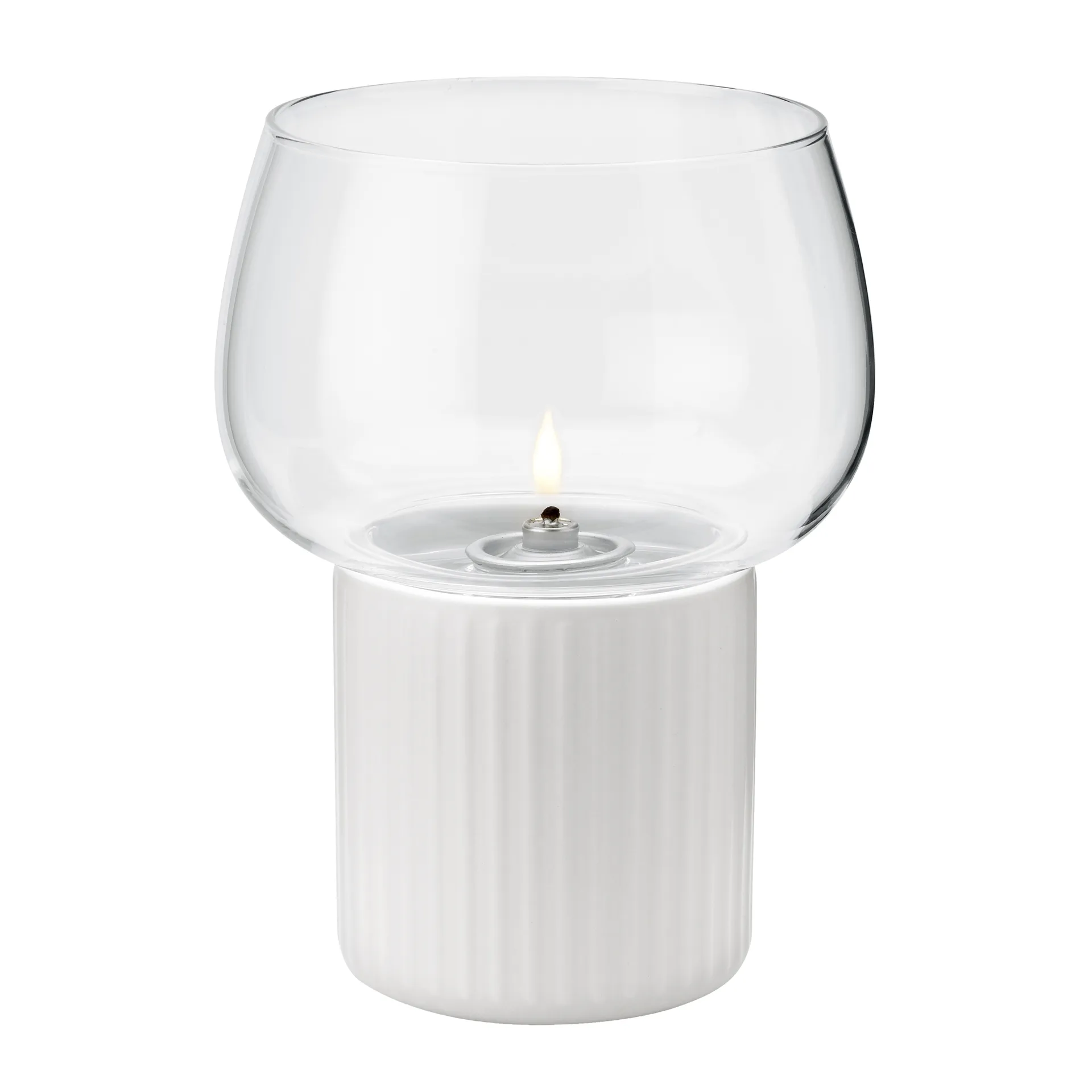 HYGGE hurricane Öllampe 16 cm, White RIG-TIG