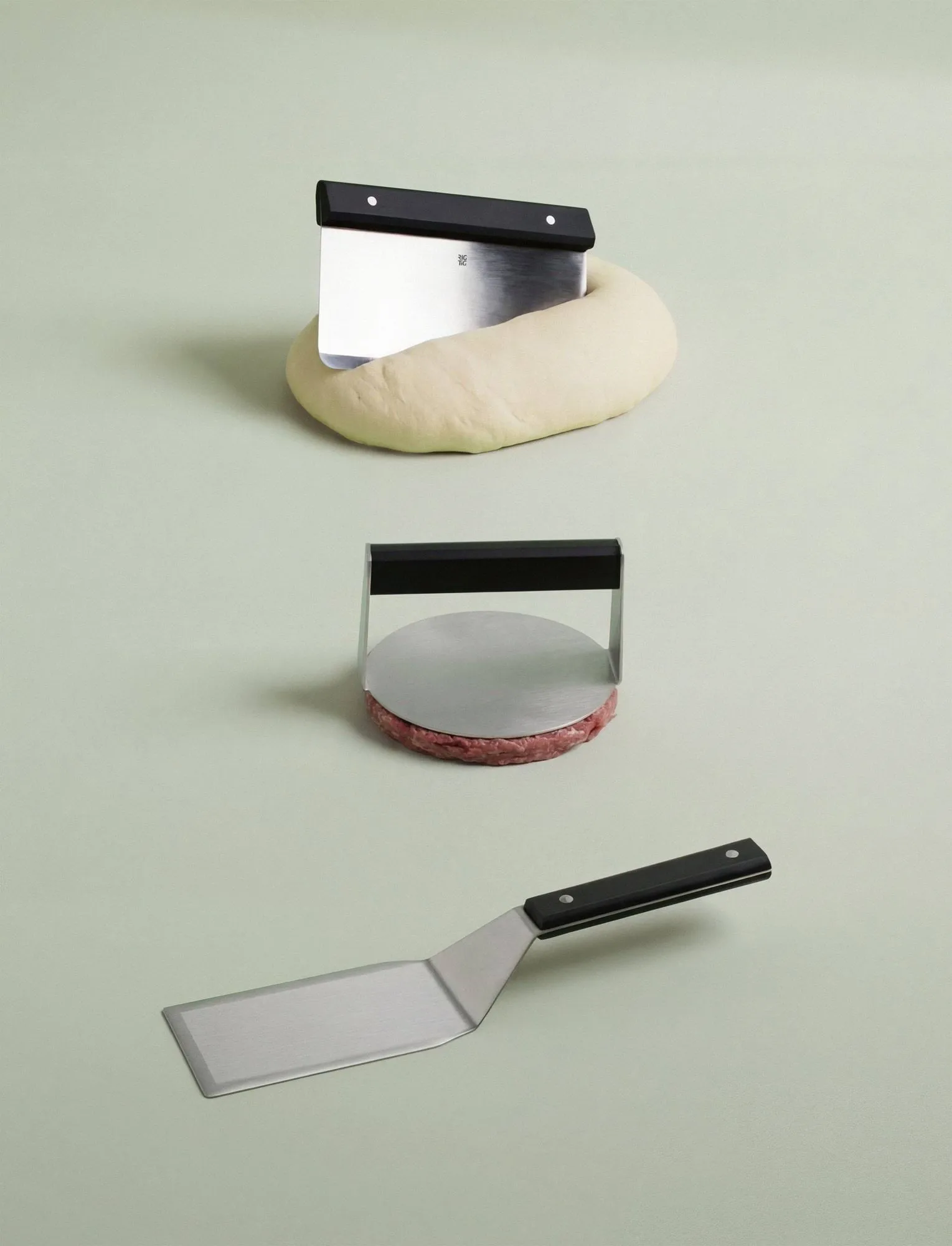TOOL IT Burgerpresse, Schwarz, Ø13,9 cm RIG-TIG