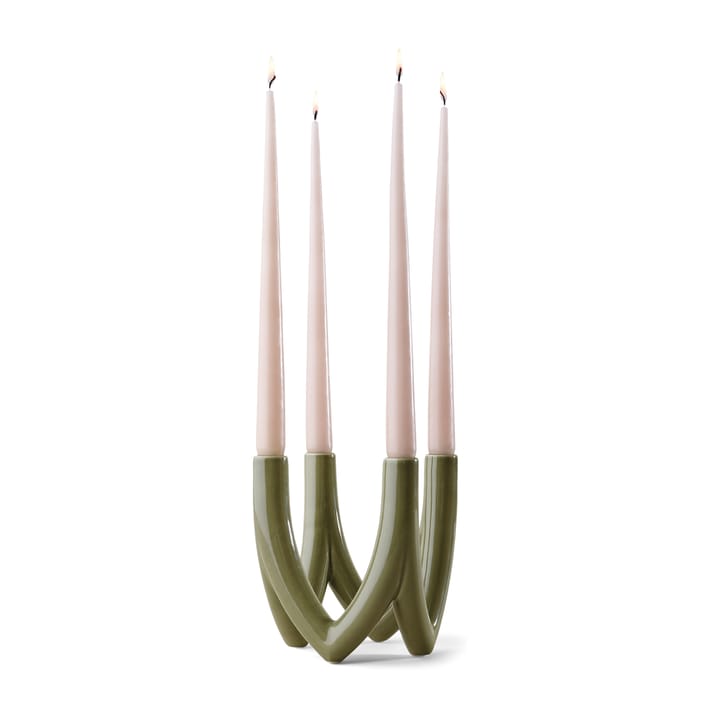 Chandelier Kerzenhalter no. 56, Olive green Ro Collection