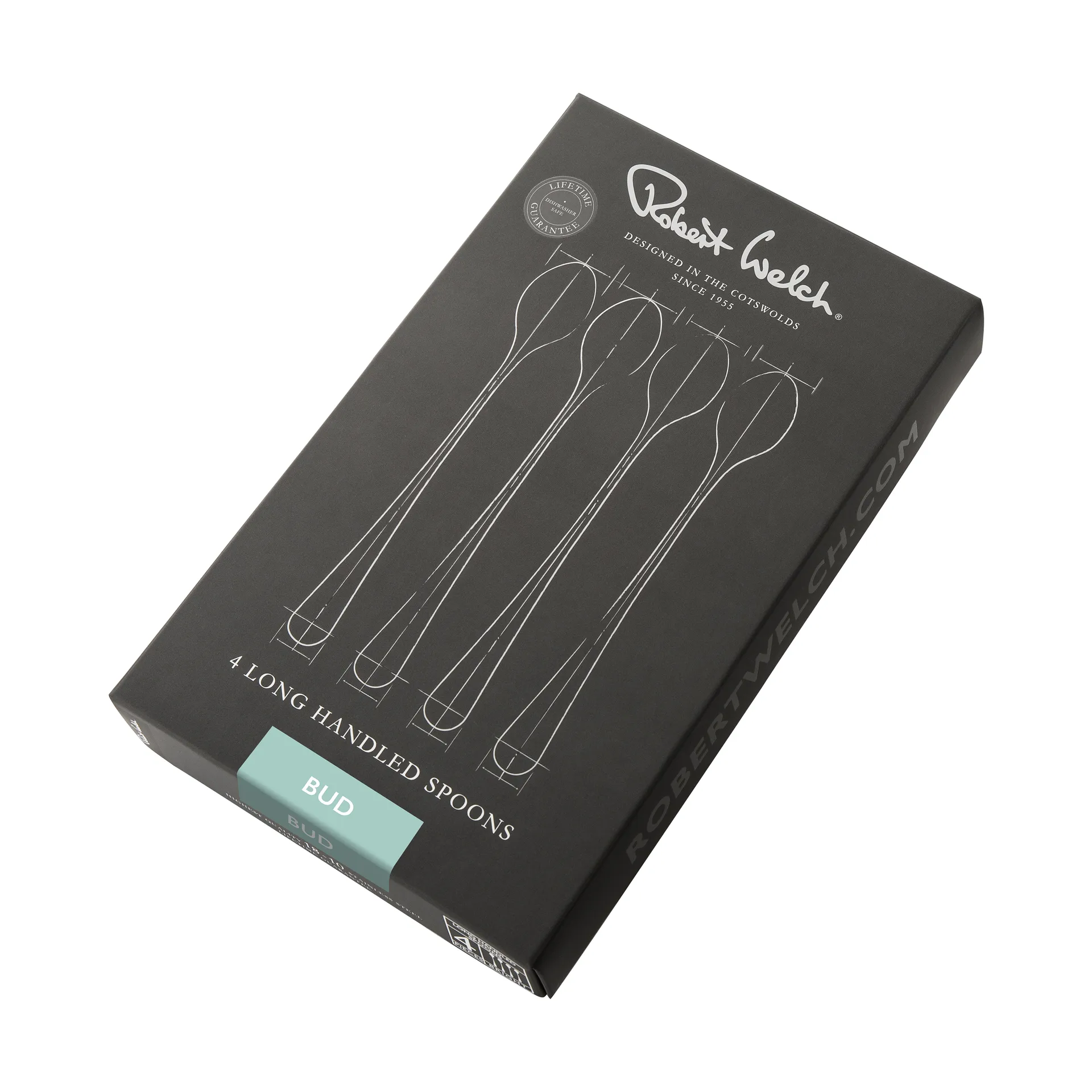 Bud Bright Lattelöffel 4 Teile, Edelstahl Robert Welch