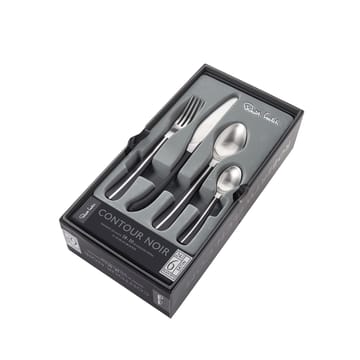 Contour Besteckset 24 Teile - Schwarz - Robert Welch