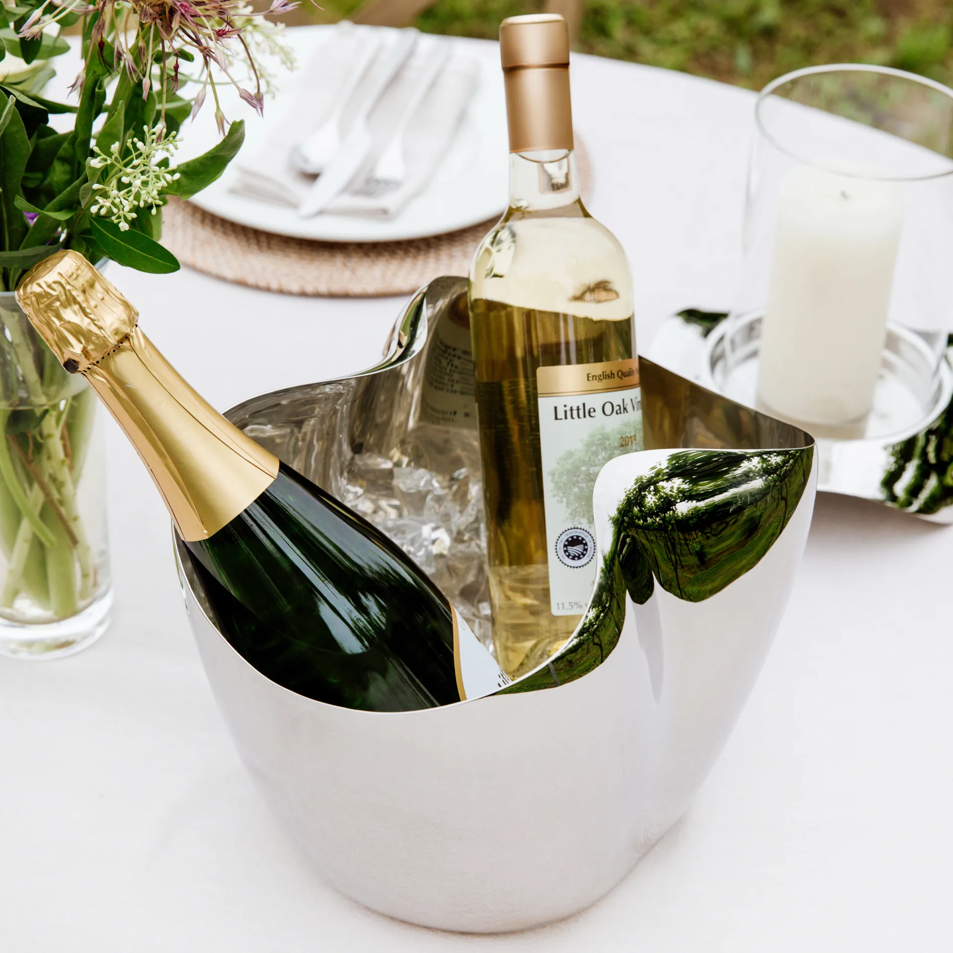 Drift Champagnerkühler-Weinkühler, Edelstahl Robert Welch