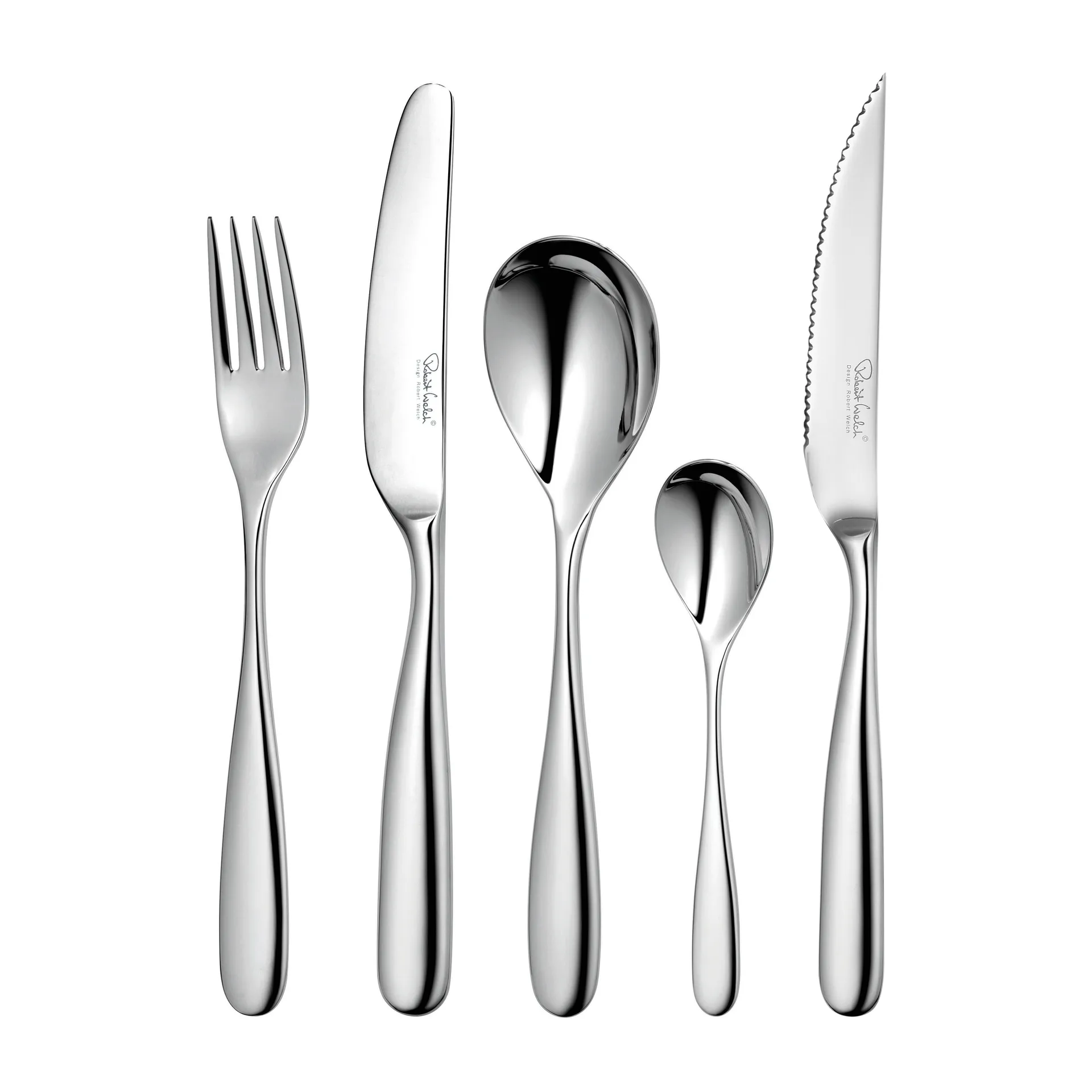 Stanton Bright Besteckset + Grillmesser, 24 + 6 Teile Robert Welch