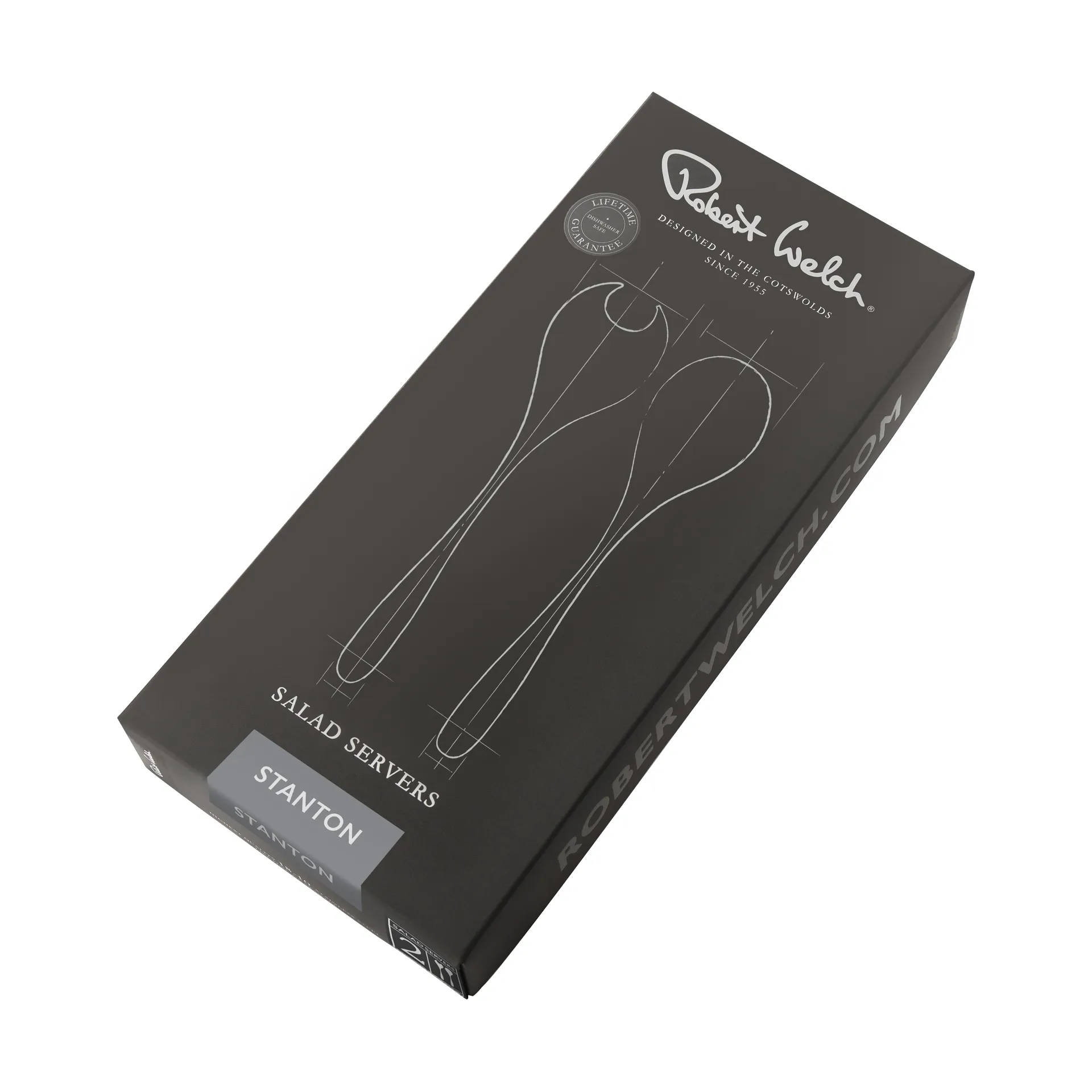 Stanton Bright Salatbesteck 2 Teile, Edelstahl Robert Welch