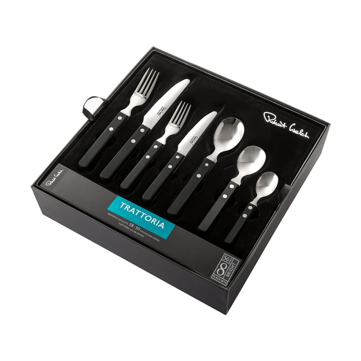 Trattoria Besteckset 56 Teile, Schwarz Robert Welch