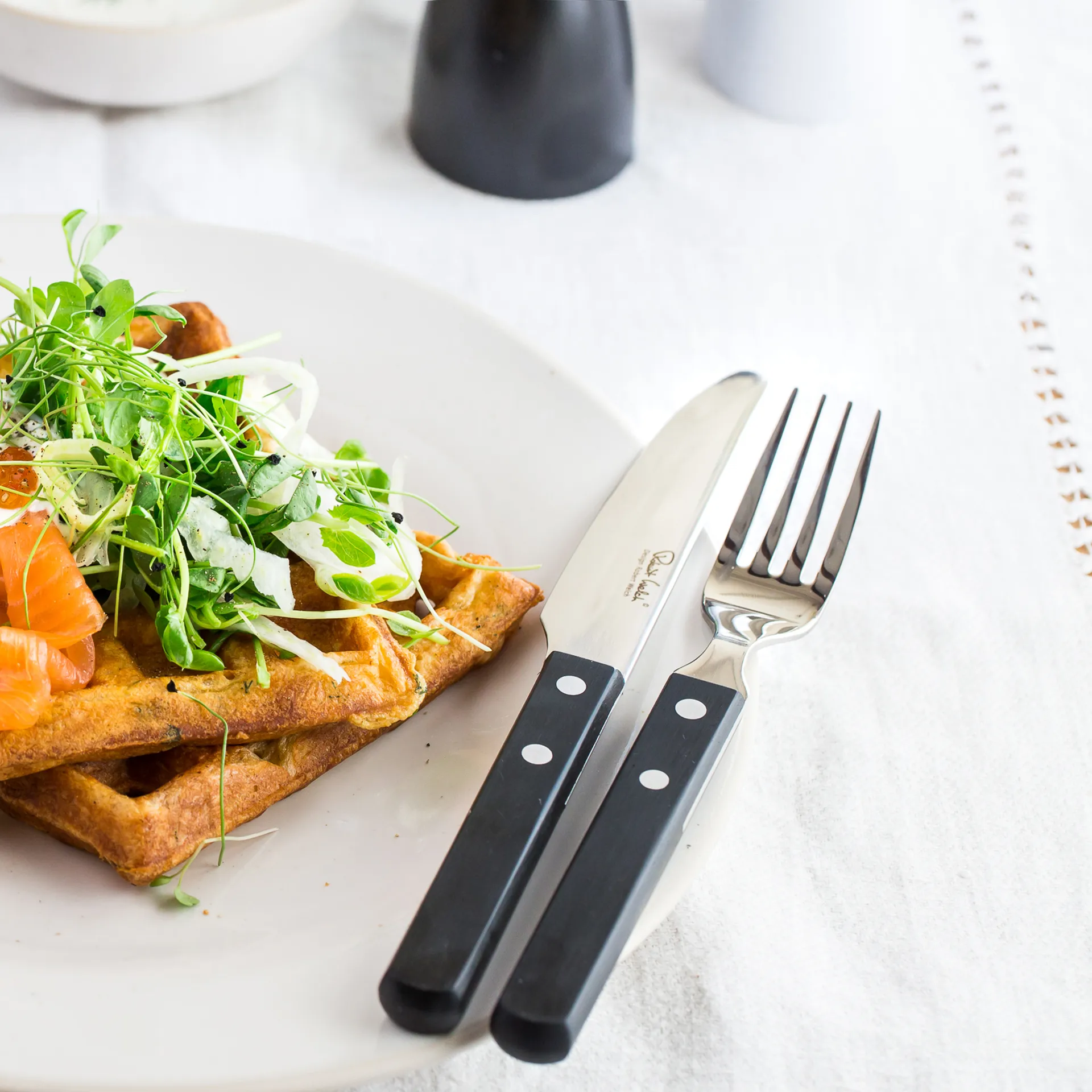 Trattoria Besteckset 56 Teile, Schwarz Robert Welch