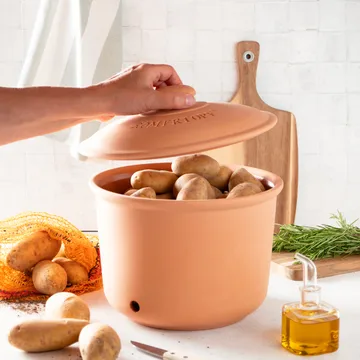 Römertopf Kartoffeltopf - Terrakotta - Römertopf