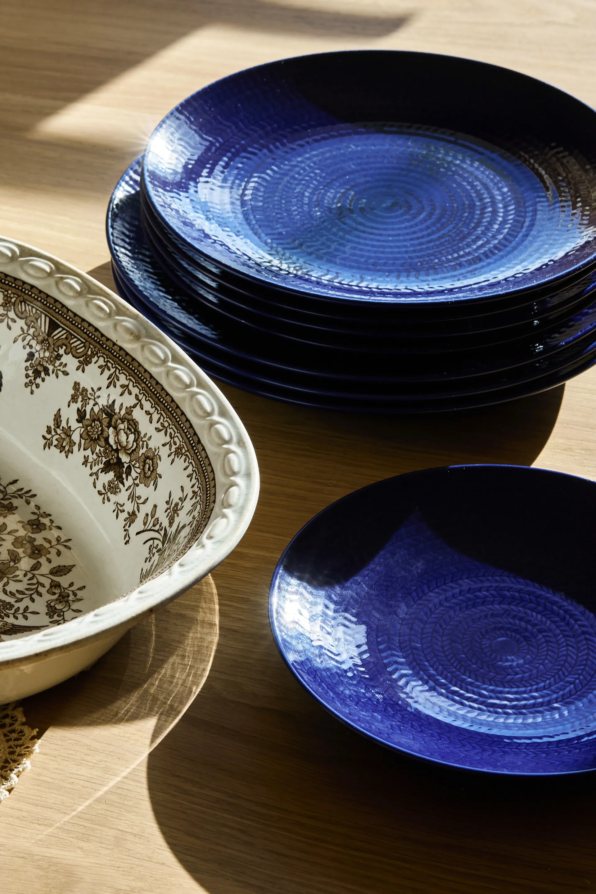 Blå eld Teller, Blau, 23 cm Rörstrand