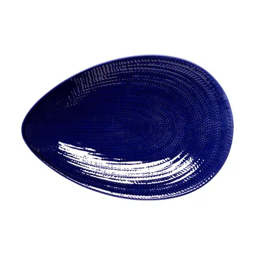 Blaues Feuer Servierplatte - Blau, 20x29 cm - Rörstrand