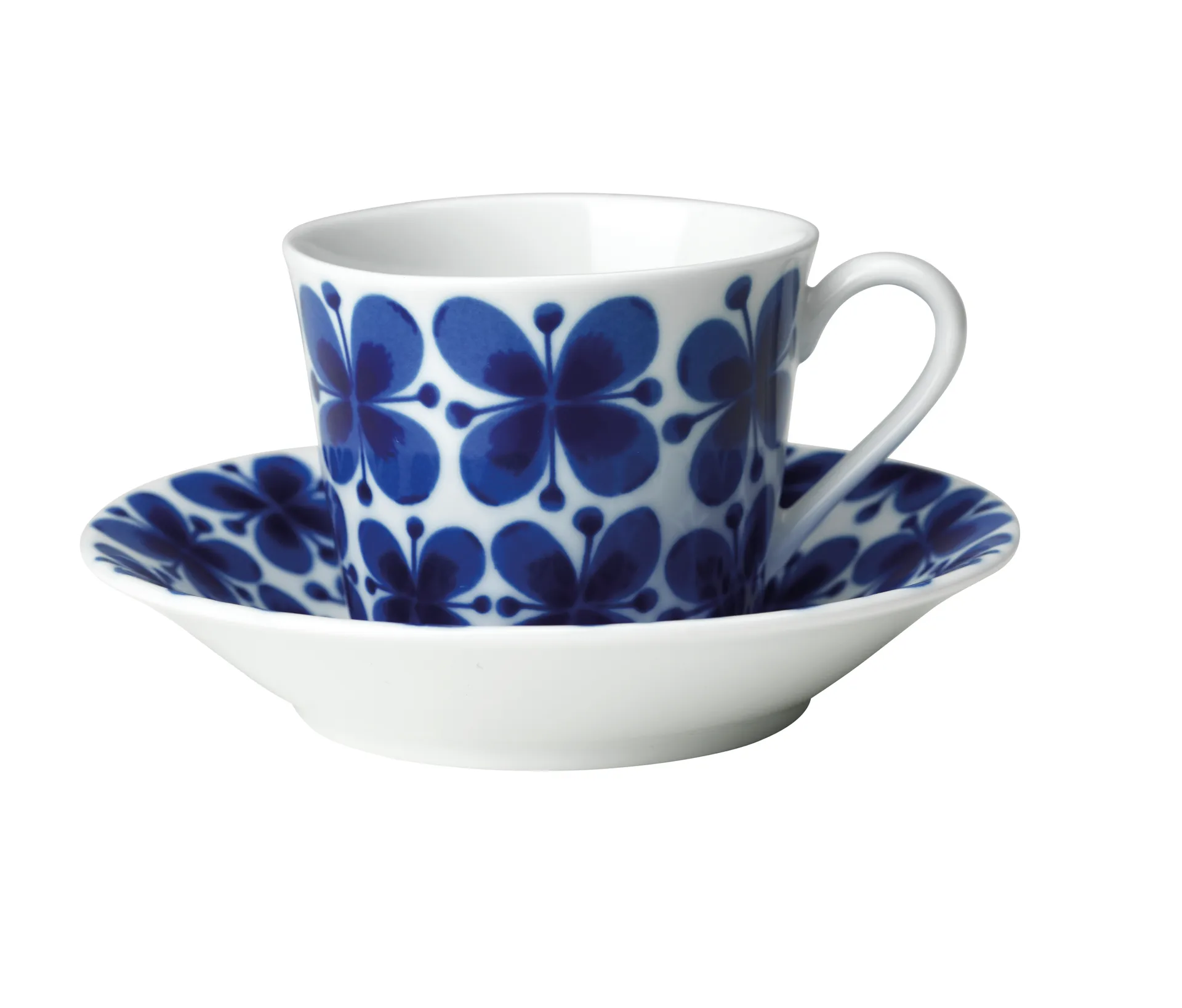 Mon Amie Tasse mit Untertasse 14 cl Geschenkverpackung, Blau-Weiß Rörstrand