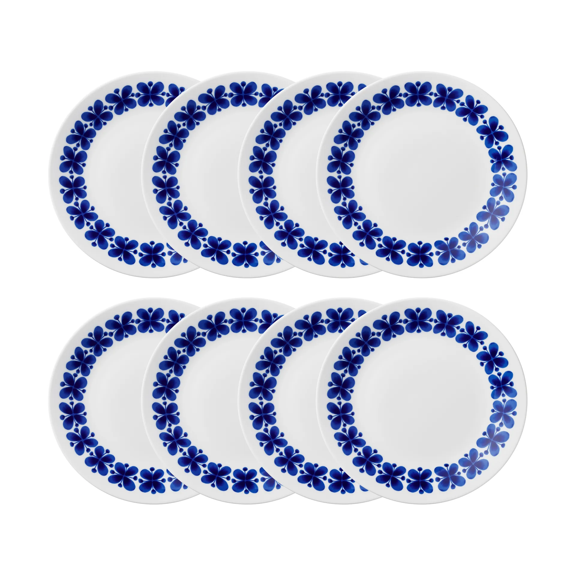 Mon Amie Teller Ø24 cm 8er-Pack - Blau,  Rörstrand