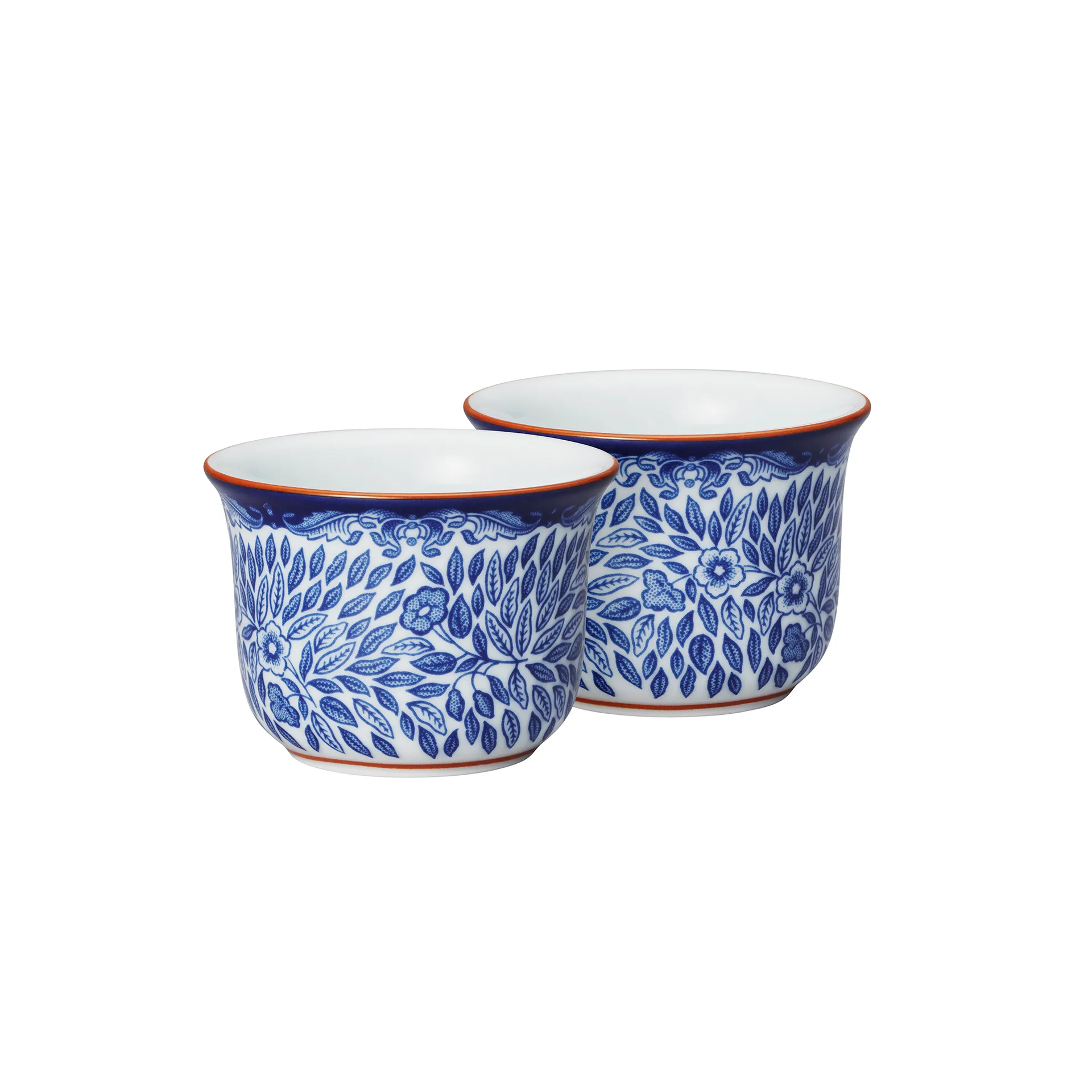 Ostindia Floris Eierbecher 2er Pack, Blau-weiß Rörstrand