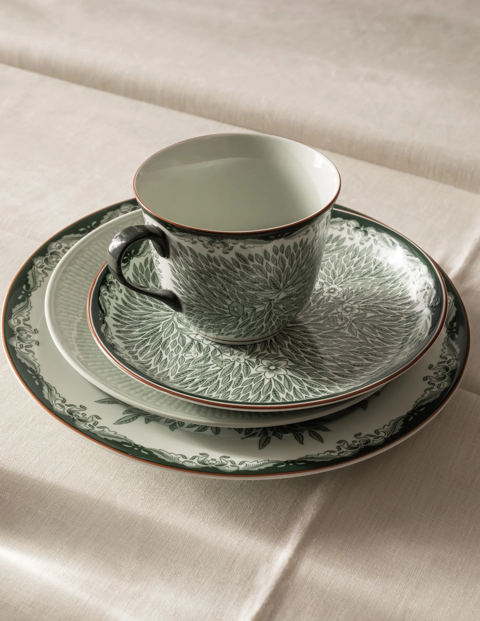 Ostindia Floris kleiner Teller Ø16cm, Grün Rörstrand