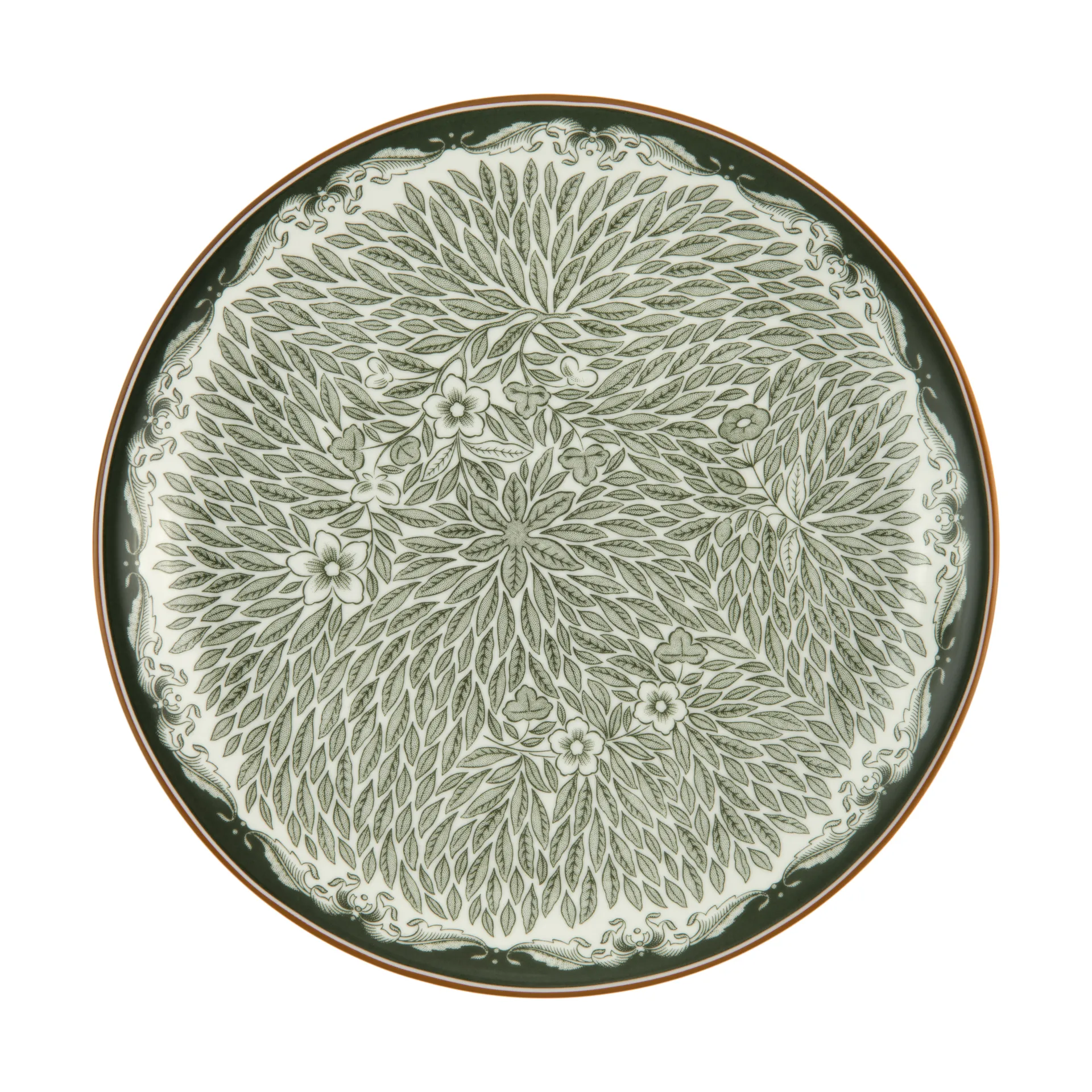 Ostindia Floris Teller Ø20 cm, Grün Rörstrand