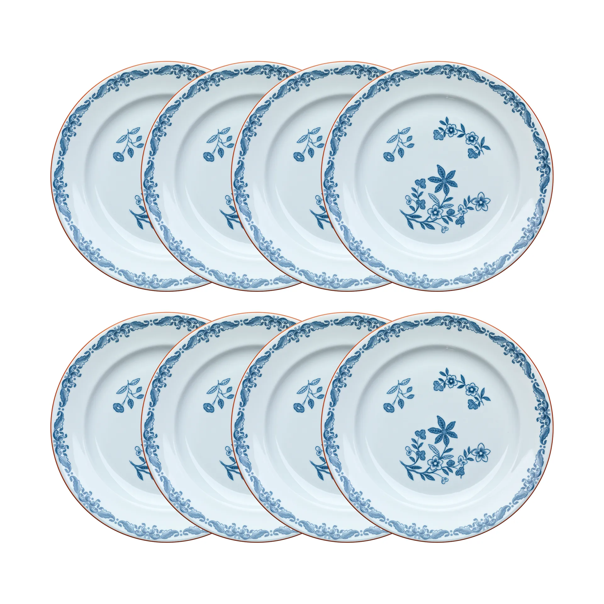Ostindia Teller Ø21 cm 8er-Pack – Blau,  Rörstrand