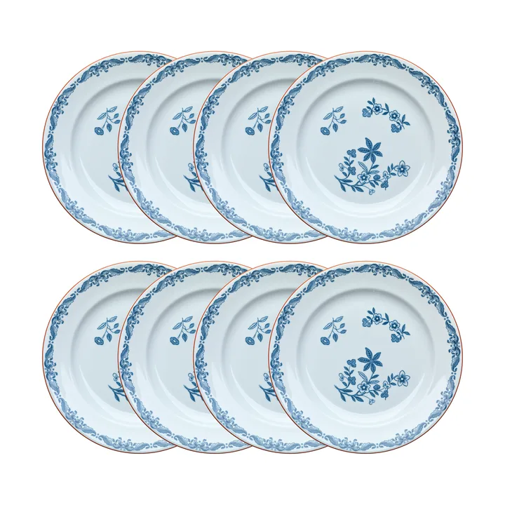 Ostindia Teller Ø21 cm 8er-Pack – Blau - Rörstrand