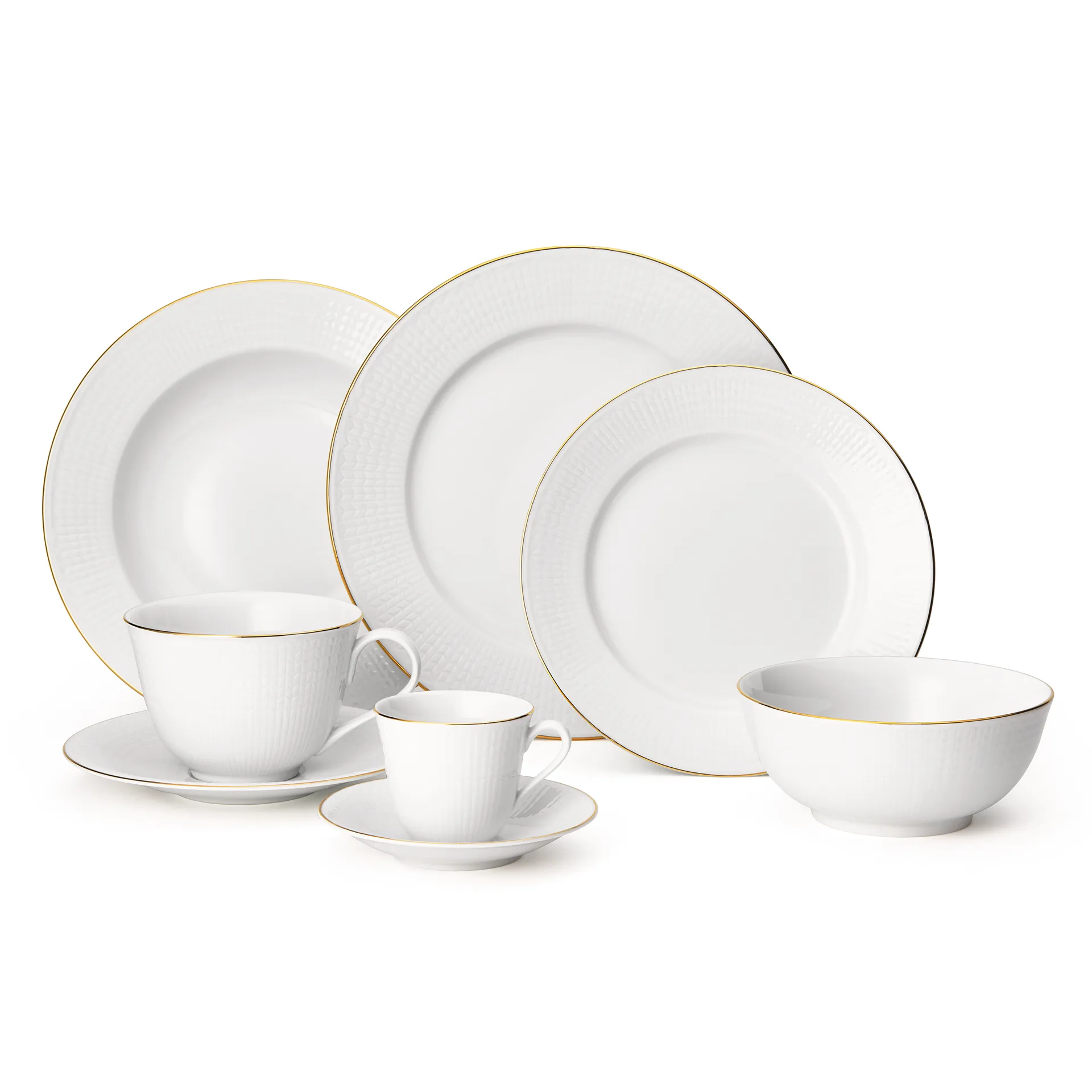 Swedish Grace Gala tiefer Teller 25cm, Weiß Rörstrand