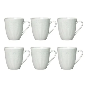 Swedish Grace große Tasse 6er Pack Nebel (grau) - Rörstrand